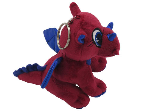 FC Barcelona Plush Dragon Keyring 13cm