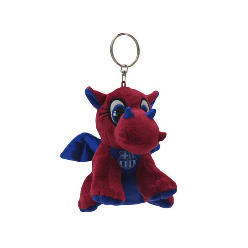FC Barcelona Plush Dragon Keyring 13cm