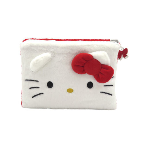 Sanrio Hello Kitty Hello Kitty+ Kuromi Reversible Plush Toiletry Bag 24CM