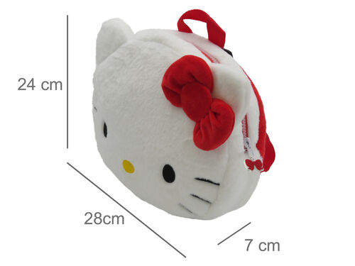 Sanrio Hello Kitty Face Plush Backpack 28cm