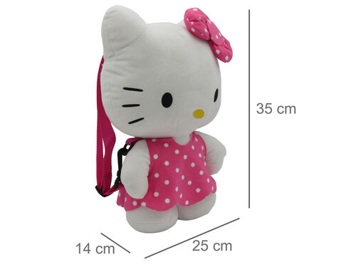 Sanrio Hello Kitty Plush 3D Backpack Pink 35cm