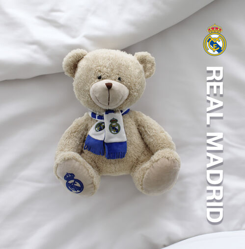 Real Madrid Plush Teddy Bear with Scarf 35 cm