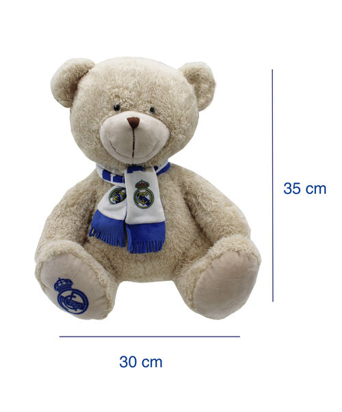 Real Madrid Plush Teddy Bear with Scarf 35 cm