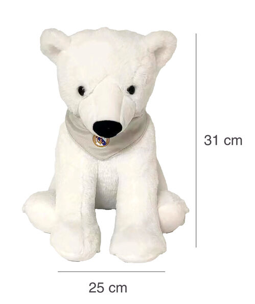 Real Madrid Polar Bear Plush 30cm