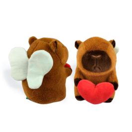 BEE Plush Capybara Heart Wings 20Cm