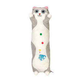 BEE Plush gray cat with dots 85cm