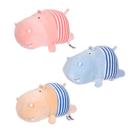 BEE Plush Striped Hippopotamus Colors 40cm 3Mod