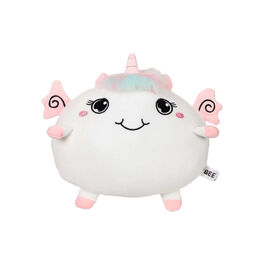 BEE Plush Lilac cat cushion 45cm