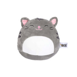 BEE Plush Gray cat cushion 45cm