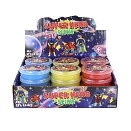 Slime Superhero Tubs (7cm x 2cm) 3Mod ASST Colours