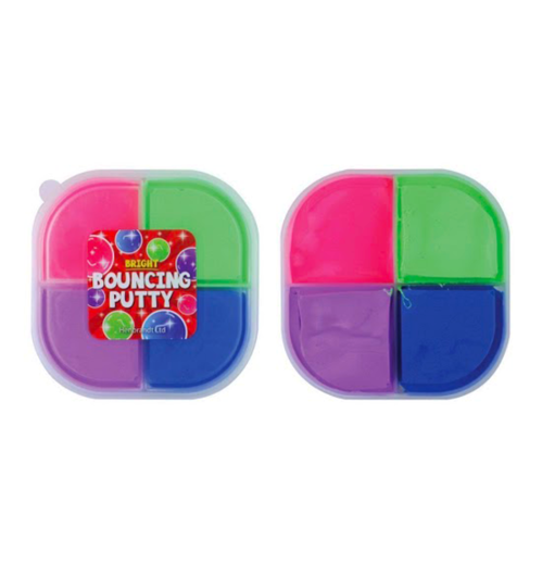 Slime Putty bouncing tub 60gr (8.5cm x 3.3cm) 4 Tone