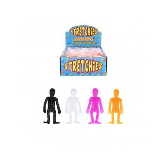 STRETCHY SKELETONS 6.5CM 4 COLORS