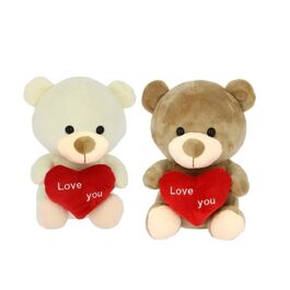 Chubby Bear with Heart 12cm