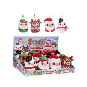 Clip-on Christmas Podgies Keychain with Sound 10cm