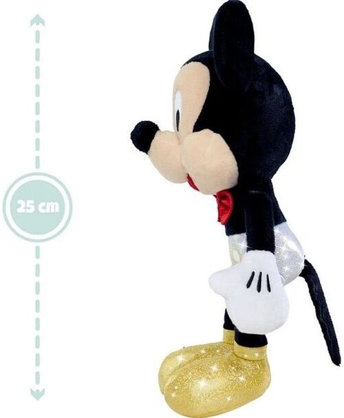 Disney Mickey Mouse 100th Plush Sparkly 25cm