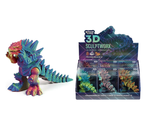 The BEE 3D structure 12*7cm - dinosaur