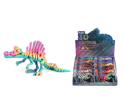 The BEE 3D structure 29*7cm - dinosaur