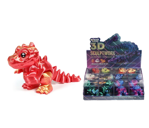 The BEE 3D structure 14*7cm - Cute Dinosaur