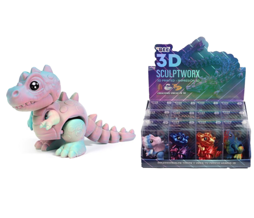 The BEE 3D structure 14*7cm - Cute Dinosaur