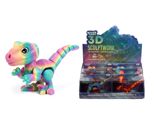 The BEE 3D structure 21*9cm - Cute Dinosaur