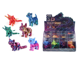 3D Printed with 6 pieces Animals 8cm