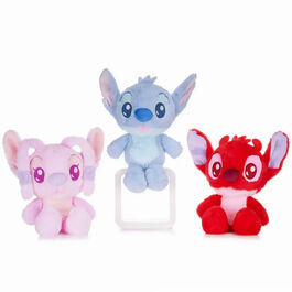DISNEY STITCH, ANGEL & LEROY CHIBI 25CM 3 MOD ASST