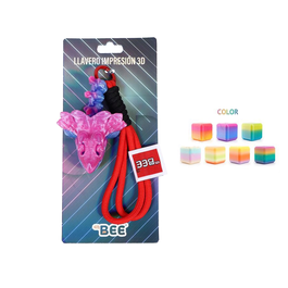 3D Printed keychain dinosaur head 25cm