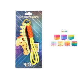 3D Printed keychain dinosaur head 25cm