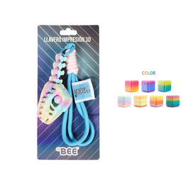 3D Printed keychain dinosaur head 25cm