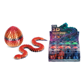 3D Printed 30cm Snake Egg