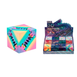 3D Printed 6cm colorful square