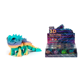 3D Printed 9cm dragon worm