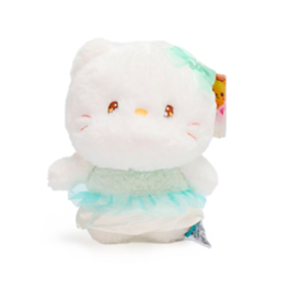 BEE Plush Cat in Green Dress 23cm