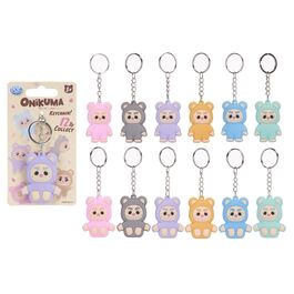 3D ONIKUMA K/C 12 ASST KEYCHAN (FLOCKED)