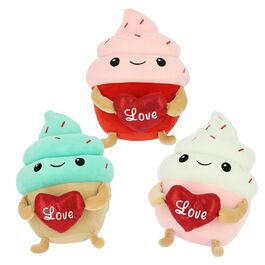 SQUISHY HEART ICE CREAM 40CM