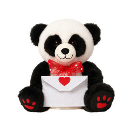 Gray teddy bear with heart 20 CM