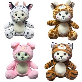 BEAR WITH HAT 4 ASSORTED CHARACTERS 40 CM