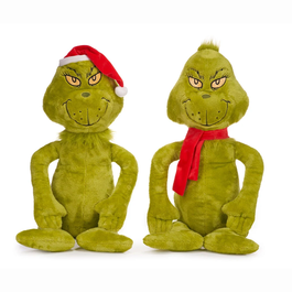 THE GRINCH 2 MOD ASST 100 cm WITH HAT AND SCARF