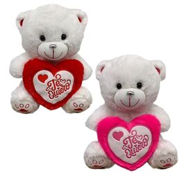 ASSORTED HEART BEAR 36 CM