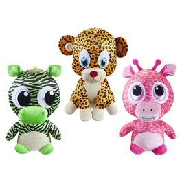 Giraffe, Tiger and Zebra Neon 52cm