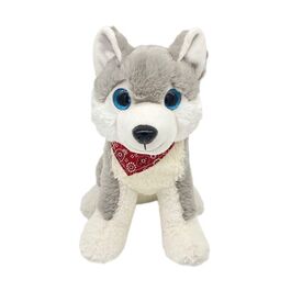 Husky Dog with Scarf 36cm