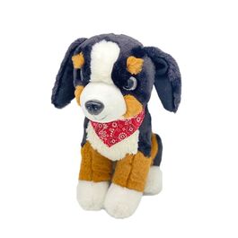 Black Dog with Scarf 36cm