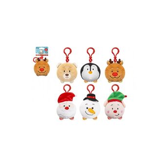 8CM CHRISTMAS CLIP-ON KEYCHAIN ​​6 MODELS WITH SOUND