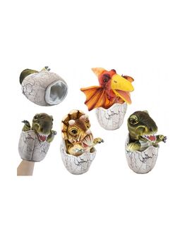 Puppet dinosaur in egg 23cm 3Mod ASST