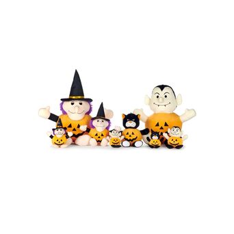 Halloween 20CM Witch, Vampire And Cat in Pumpkin