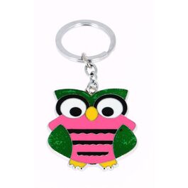 Metal Keyring Owl 4,80X5,20 Shining