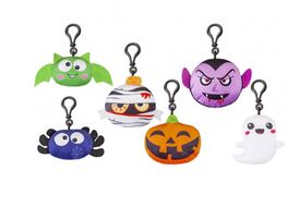 Halloween plush clip on 10cm 6Mod ASST