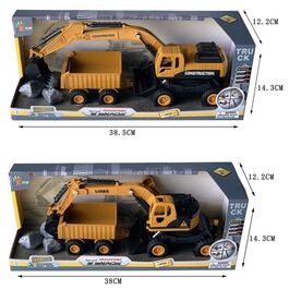 Excavator with trailer 38 cm x 14,3 cm