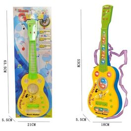 Green/Yellow Musical Guitar with Light 53cm