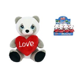 Display Panda Bear C/Heart 16CM